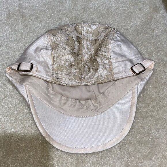 Y2K 2000s Bedazzled Charming Charlie Cap with Bow - Picture 3 of 3